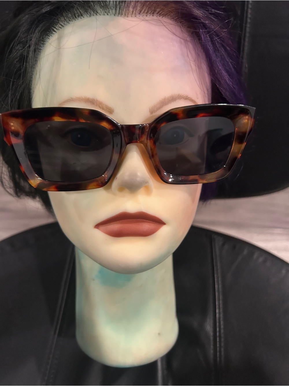 A.J. Morgan Tortoiseshell Cat-Eye Sunglasses with Dark Lenses